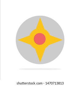 Compass, Navigation, Way Abstract Circle Background Flat color Icon. Vector Icon Template background