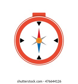 compass navigational instrument direction icon. Isolated and flat illustration. Vector graphic
