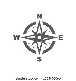 Vector Compass Rose North South East Stock Vector (royalty Free) 645090343