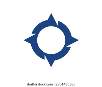 Compass or navigator Logo design template