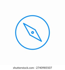 compass needle icon sign vector