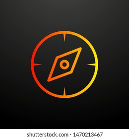 compass nolan icon. Elements of science set. Simple icon for websites, web design, mobile app, info graphics