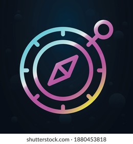 Compass nolan icon. Simple thin line, outline vector of seaside icons for ui and ux, website or mobile application