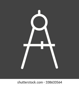 Compass, object, geometry icon vectgor image. Can also be used for education and science. Suitable for mobile apps, web apps and print media. 