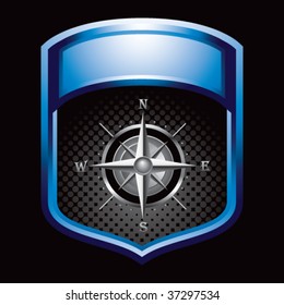 compass on blue display