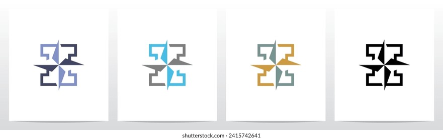 Compass On Letter Logo Design I