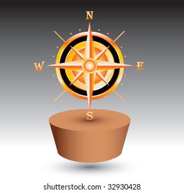 compass on patch