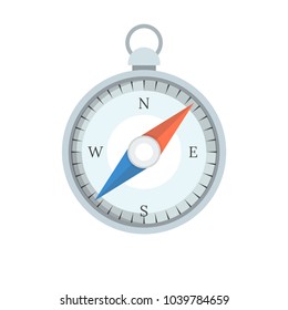 Compass on a white background. Vector illustration.