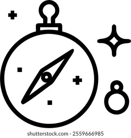 A compass on white surface with holographic community icons and growth symbols floating above providing copy space. concept as Overhead shot of a compass placed on a white surface. Above it are glossy