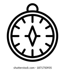 Compass opportunity icon. Outline compass opportunity vector icon for web design isolated on white background