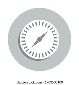 compass, orientation badge icon. Simple glyph, flat vector of Business icons for ui and ux, website or mobile application