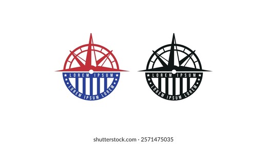 Compass Outdoor Badge Logo Symbol Design