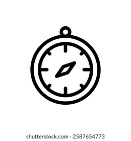 Compass Outline Icon. Compass Icon