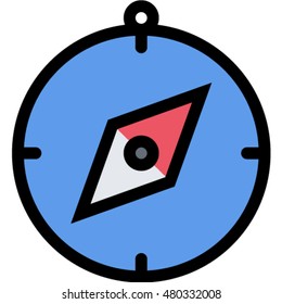 compass outline icon