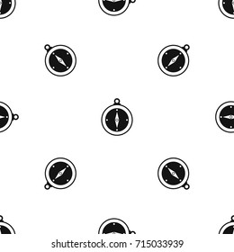 Compass pattern repeat seamless in black color for any design. Vector geometric illustration