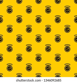 Compass pattern seamless vector repeat geometric yellow for any design