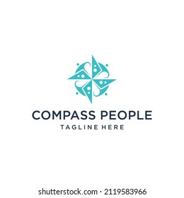 Compass people logo design inspiration