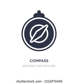 compass pointing north icon on white background. Simple element illustration from Miscellaneous concept. compass pointing north icon symbol design.