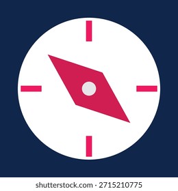 Compass Pointing West smart trendy bunter Vektor hübsches Design nützlich Illustration bunter Hintergrund.eps