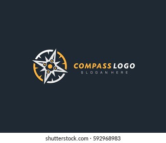 Compass Premium Logo Template. Vector Illustration