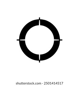 compass radar logo vector illustration template design