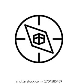 Compass Ramadan icon. Simple line vector elements of islam icons for ui and ux, website or mobile application