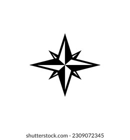 compass related icon isolated on white background