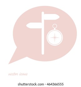 Compass with road direction
