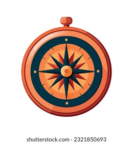 diseño de rosa de brújula sobre blanco