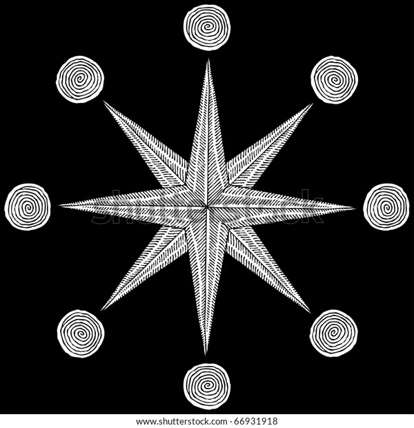 Compass Rose Drawing Vector Stock Vector Royalty Free 66931918 Shutterstock 8420