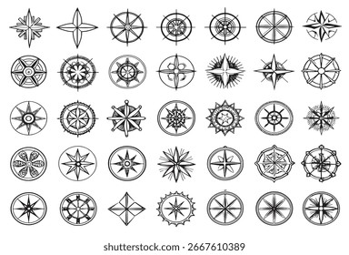 Compass Rose Icon Essential Tool for Travelers