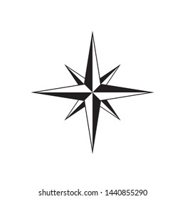 compass rose icon vector illustration