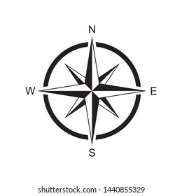 compass rose icon vector illustration