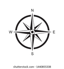 compass rose icon vector illustration