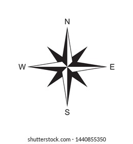 compass rose icon vector illustration