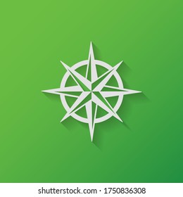 Compass rose icon. Vector illustration EPS 10.