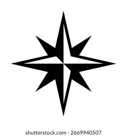 Compass rose icon. Windrose icon vector