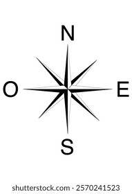 The compass rose, placed in a fixed place, serves to orient oneself, because in addition to indicating the direction of the winds, it indicates the cardinal points, north, south, east and west.