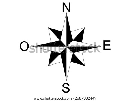 The compass rose, placed in a fixed place, serves to orient oneself, because in addition to indicating the direction of the winds, it indicates the cardinal points, north, south, east and west.
