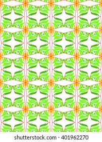 compass rose and rhombus  geen orange  pattern