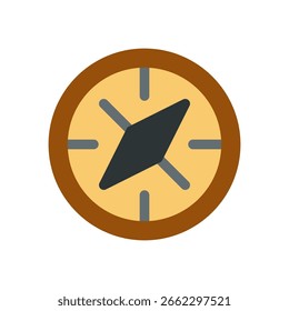 compass rose simple flat icon illustration