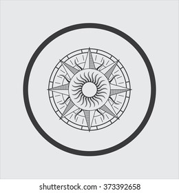 Compass rose symbol