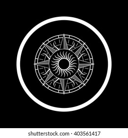 Compass rose symbol