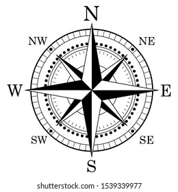 Compass Rose Travel. Star Wind Vector Cut File Illustration. Design Art Vector.