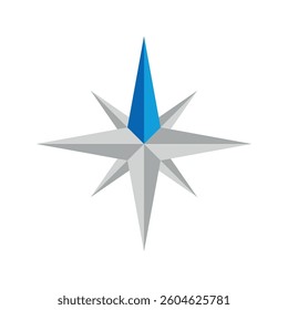 Compass Rose Vector Logo Template
