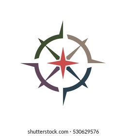 Compass Rose vector Logo Template Illustration Design. Vector EPS 10.