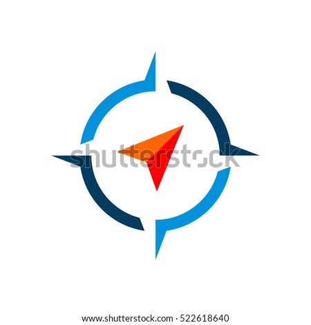 Compass Rose Vector Logo Template Illustration Design. Vector EPS 10.