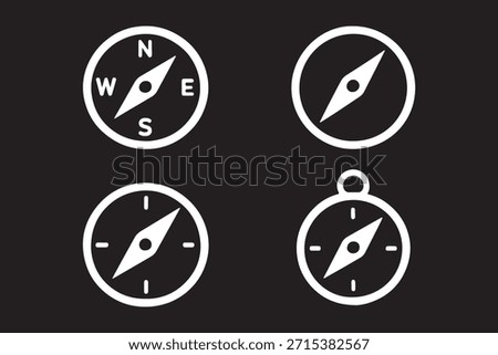 compass rose vector, navigation icon design, direction symbol illustration, travel compass icon, exploration vector art, wind rose design, north south east west symbol, compass silhouette vector, map