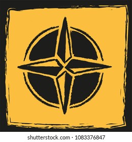 Compass. Rose of Winds. Vector illustration