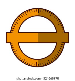 Compass ruler school icon vector illustration graphic design